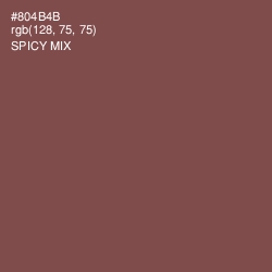 #804B4B - Spicy Mix Color Image